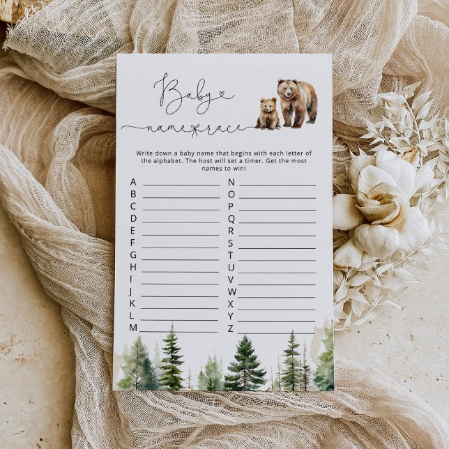 Adventure erwartet Baby-Name-Rennen Baby-Dusche-Sp (Von Creator hochgeladen)