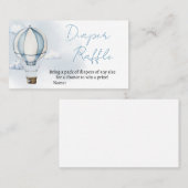 Adventure erwartet Baby Shower Diaper Raffle Visitenkarte (Vorne/Hinten)