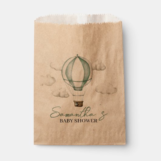 Adventure erwartet Baby Shower Fevor Bags Geschenktütchen (Vorderseite)