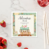 Adventure erwartet Baby Shower Paper Napkin Travel Serviette (Beispiel)