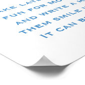 Adventure erwartet Baby Shower Spate Night Diapers Poster (Ecke)