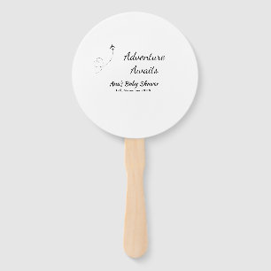 Adventure erwartet Babydusche hinzufügen Name Datu Fächer