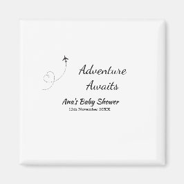 Adventure erwartet Babydusche hinzufügen Name Datu Magnet