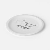 Adventure erwartet Babydusche hinzufügen Name Datu Pappteller (Schrägansicht)