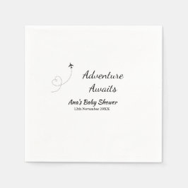 Adventure erwartet Babydusche hinzufügen Name Datu Serviette