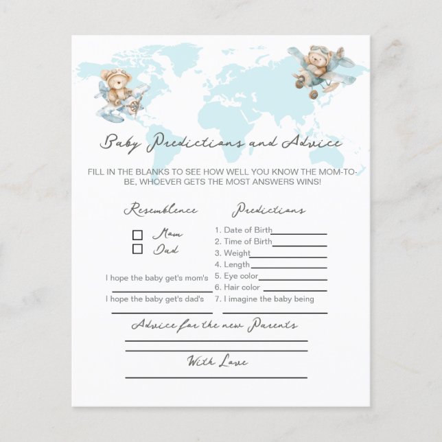 Adventure erwartet Bär, Advice for new Elternspiel (Vorderseite)