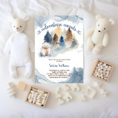Adventure erwartet Bear Forest Baby Shower Einladung