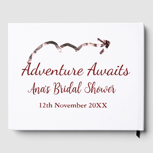 Adventure erwartet Brautparty fügen Namen Pfeil-Ma Gästebuch (Rückseite)