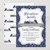 Adventure erwartet die Baby Dusche für Jungen Einladung (Vorne/Hinten)