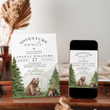 Adventure erwartet neutrale Baby-Dusche für Gender