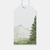 Adventure erwartet neutrale Baby-Dusche für Gender Geschenkanhänger (Rückseite)