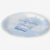 Adventure erwartet neutrale Baby-Dusche für Gender Pappteller (Schrägansicht)