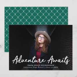 Adventure erwartet Script Green Foto Abschluss Ankündigung