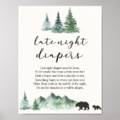 Adventure fängt Bear Spate Night Diapers Poster an (Vorne)
