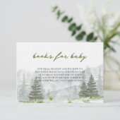 Adventure fängt Bergwaldbücher für Baby an Begleitkarte (Stehend Vorderseite)