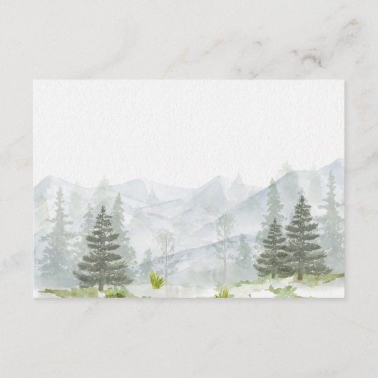 Adventure fängt Bergwaldbücher für Baby an Begleitkarte (Rückseite)