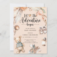 Adventure fängt Boho Baby Shower Gender Neutral an