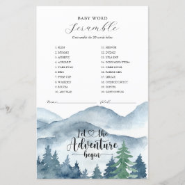 Adventure fängt Forest Baby Shower Game an