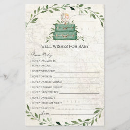 Adventure fängt Luggage Green Wünsche für Baby an