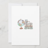 Adventure fängt Map Paare Neutral Baby Shower an Einladung (Rückseite)