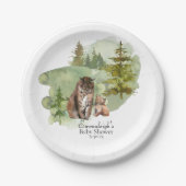 Adventure fängt Rustic Lynx Pappteller (Vorderseite)