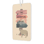 Adventure fängt Travel Sign Post Wilderness an Autolufterfrischer (Links)