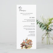 Adventure Forest Camper Geburtstag Menükarte (Stehend Vorderseite)