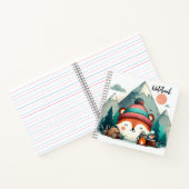 Adventure Fox - Winter Camping Gemütlich Notizblock (Innenseite)