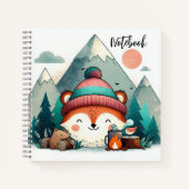Adventure Fox - Winter Camping Gemütlich Notizblock (Vorderseite)