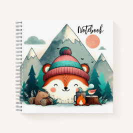 Adventure Fox - Winter Camping Gemütlich Notizblock