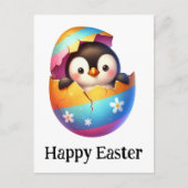 Adventure Funny Niedlich East Baby Pinguin Postkarte (Vorderseite)