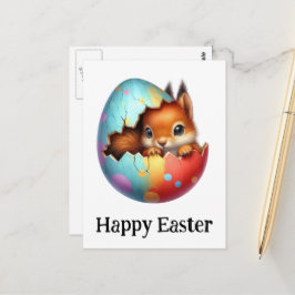 Adventure Funny Niedlich Easter Baby Eichhörnchen Postkarte