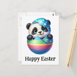 Adventure Funny Niedlich Easter Baby Panda Postkarte