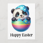 Adventure Funny Niedlich Easter Baby Panda Postkarte (Vorderseite)