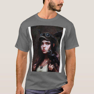 Adventure Girl and Rven T-Shirt