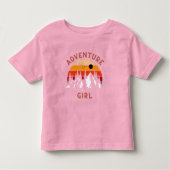 Adventure Girl Kleinkind T-shirt (Vorderseite)