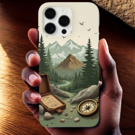 Adventure Guard: Compass & Mountain Series iPhone 16 Pro Max Hülle