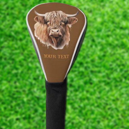 Adventure HIGHLANDER COW Golf Head Cover Headcover