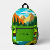 Adventure Hiking Backpack for Kids Bedruckter Rucksack (Vorderseite)