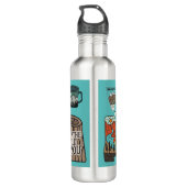 Adventure Hiking Exploring Stickers Water Bottle Edelstahlflasche (Rückseite)