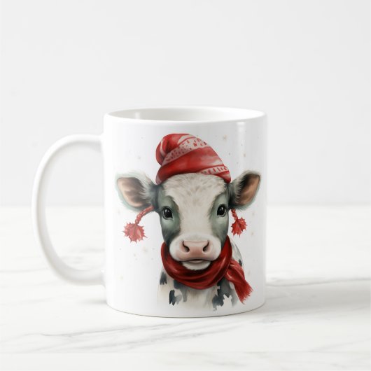Adventure Holiday Baby Cow Weihnachten Kaffeetasse (Links)