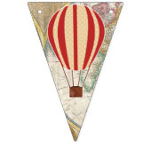 Adventure Hot Air Balloons Explorer und Weltkarte Wimpelkette (Zweite Fahne)