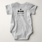Adventure is Ahead Be Brave Baby Bodysuit Baby Strampler (Rückseite)