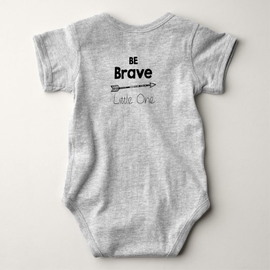 Adventure is Ahead Be Brave Baby Bodysuit Baby Strampler (Rückseite)