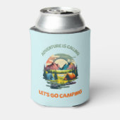 Adventure is Calling lasse gehen Camping Dosenkühler (Kanne Rückseite)