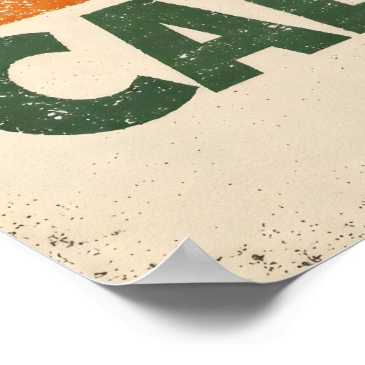 Adventure Is Calling — Vintage Mountain Poster (Ecke)