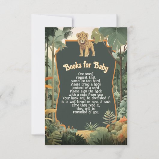 Adventure Jungle Animals Showbücher für Kinder Einladung (Vorderseite)