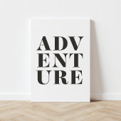 Adventure Kids Room Typografie Canvas Print Leinwanddruck