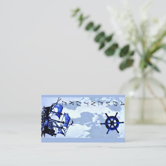 Adventure Lesezeichen Business Card Visitenkarte (Stehend Vorderseite)