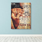 Adventure Letter to Ehefrau, liebevolles Geschenk, Leinwanddruck (Insitu (Holzboden))